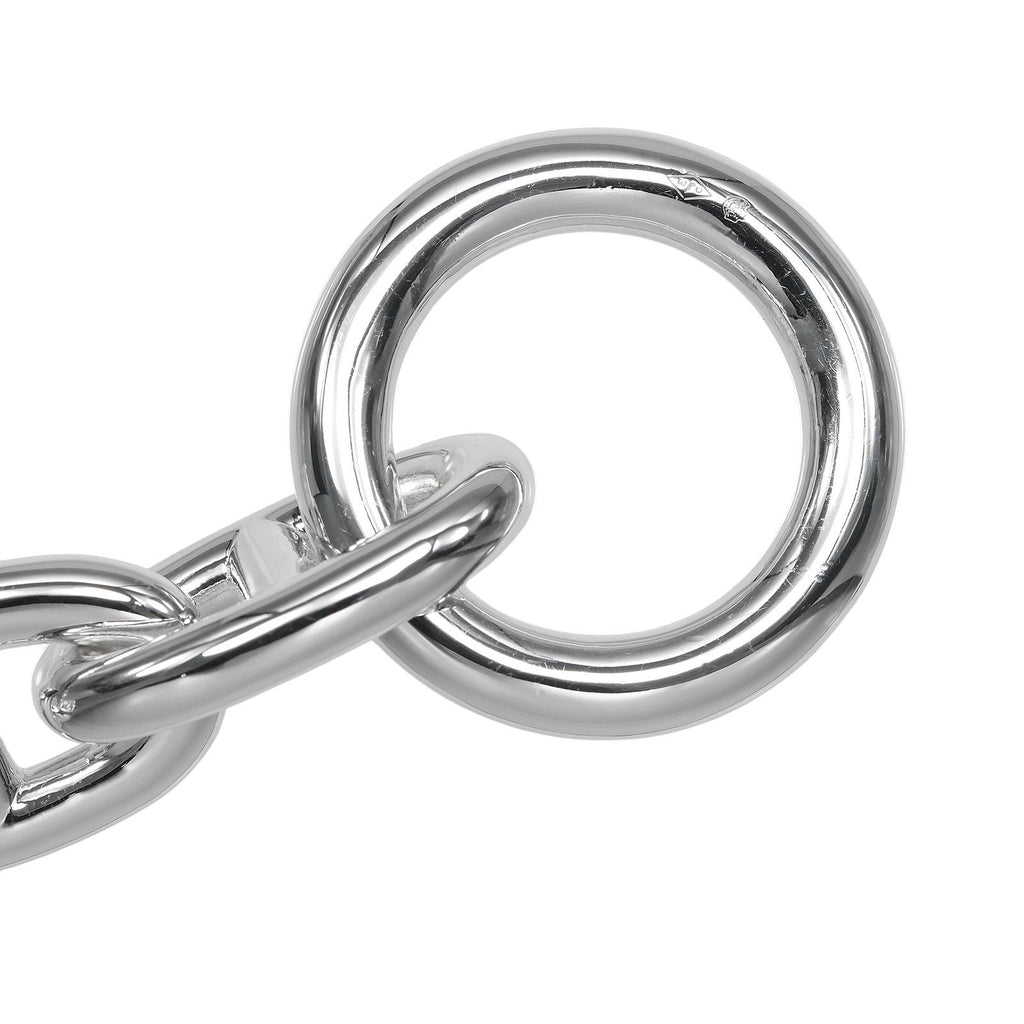 Hermes Chaine D'ancre TGM 13 Link 925 Sterling Silver Bracelet — view 4
