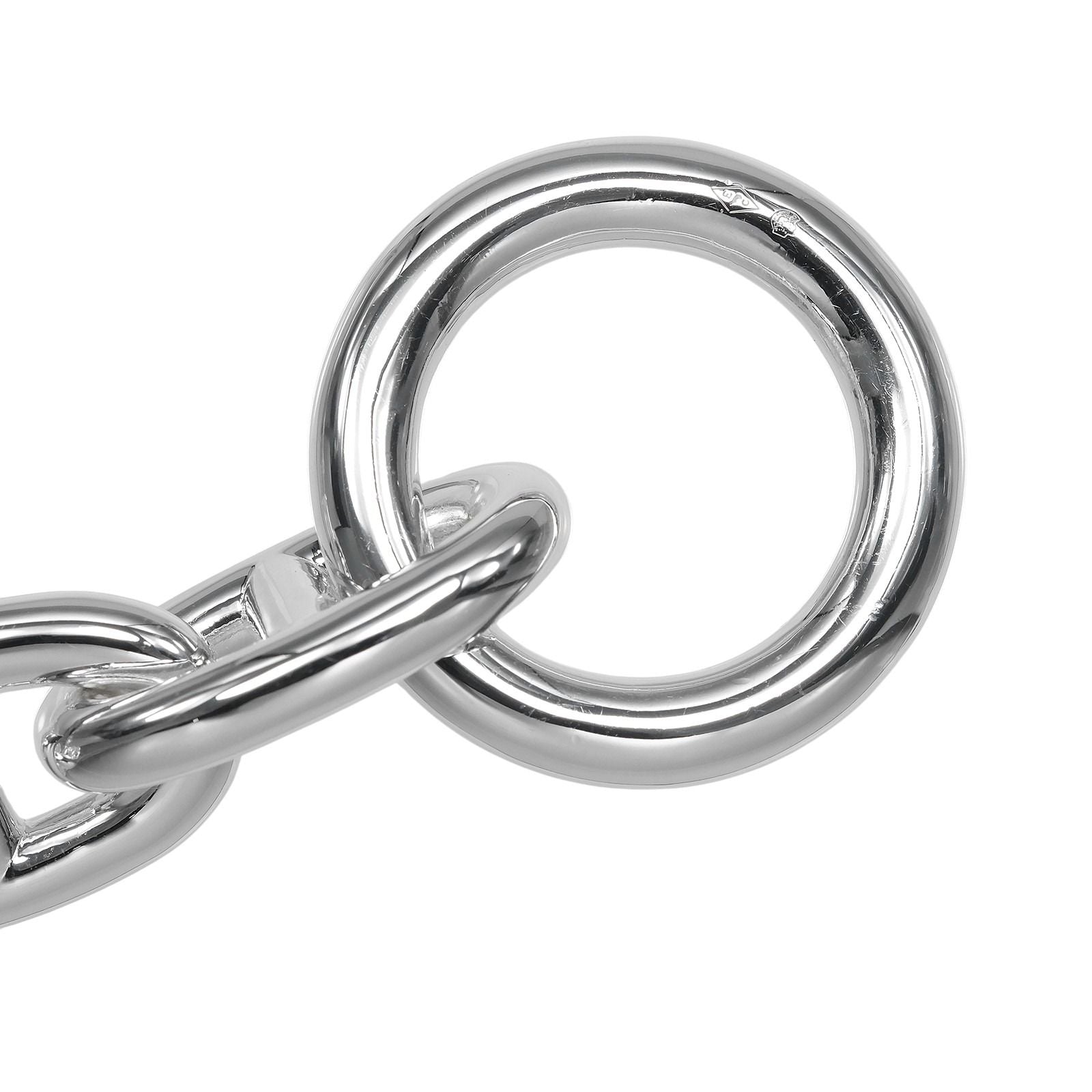 Hermes Chaine D'ancre TGM 13 Link 925 Sterling Silver Bracelet — view 4