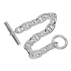Hermes Chaine D'ancre TGM 13 Link 925 Sterling Silver Bracelet — view 8