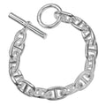 Hermes Chaine D'ancre TGM 13 Link 925 Sterling Silver Bracelet