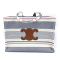 Celine Large Cabas Thais Tote White Blue Red Triomphe