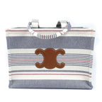 Celine Large Cabas Thais Tote White Blue Red Triomphe