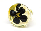 Chanel Plastic Ring Clover