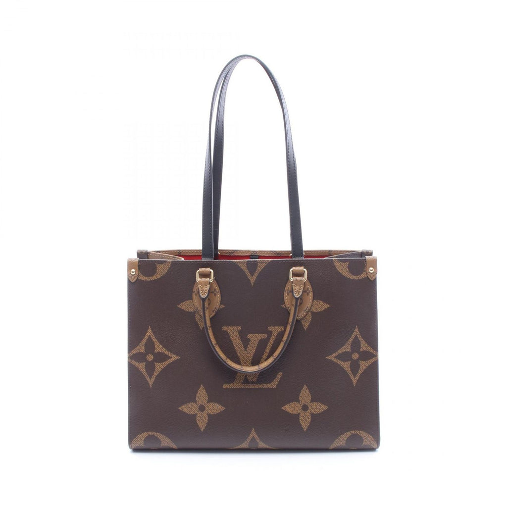 Louis Vuitton Tote On The Go MM Canvas Leather