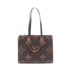 Louis Vuitton Tote On The Go MM Canvas Leather