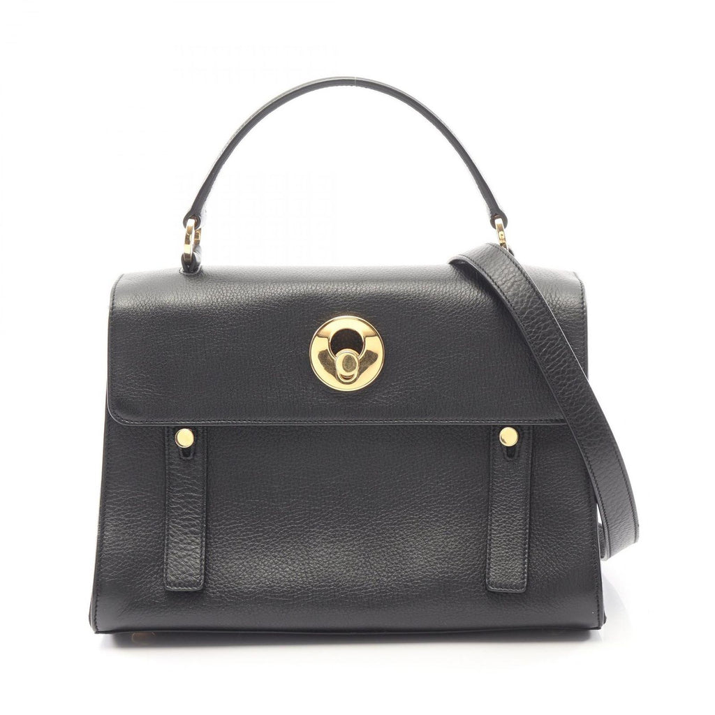 Saint Laurent Paris Handbag Muse Two 2-Way Black Leather