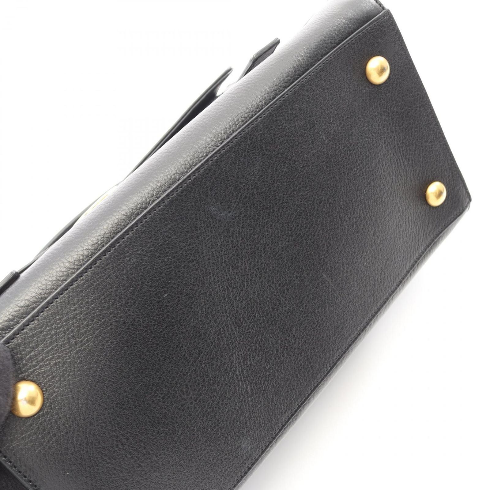 Saint Laurent Paris Handbag Muse Two 2-Way Black Leather — view 6