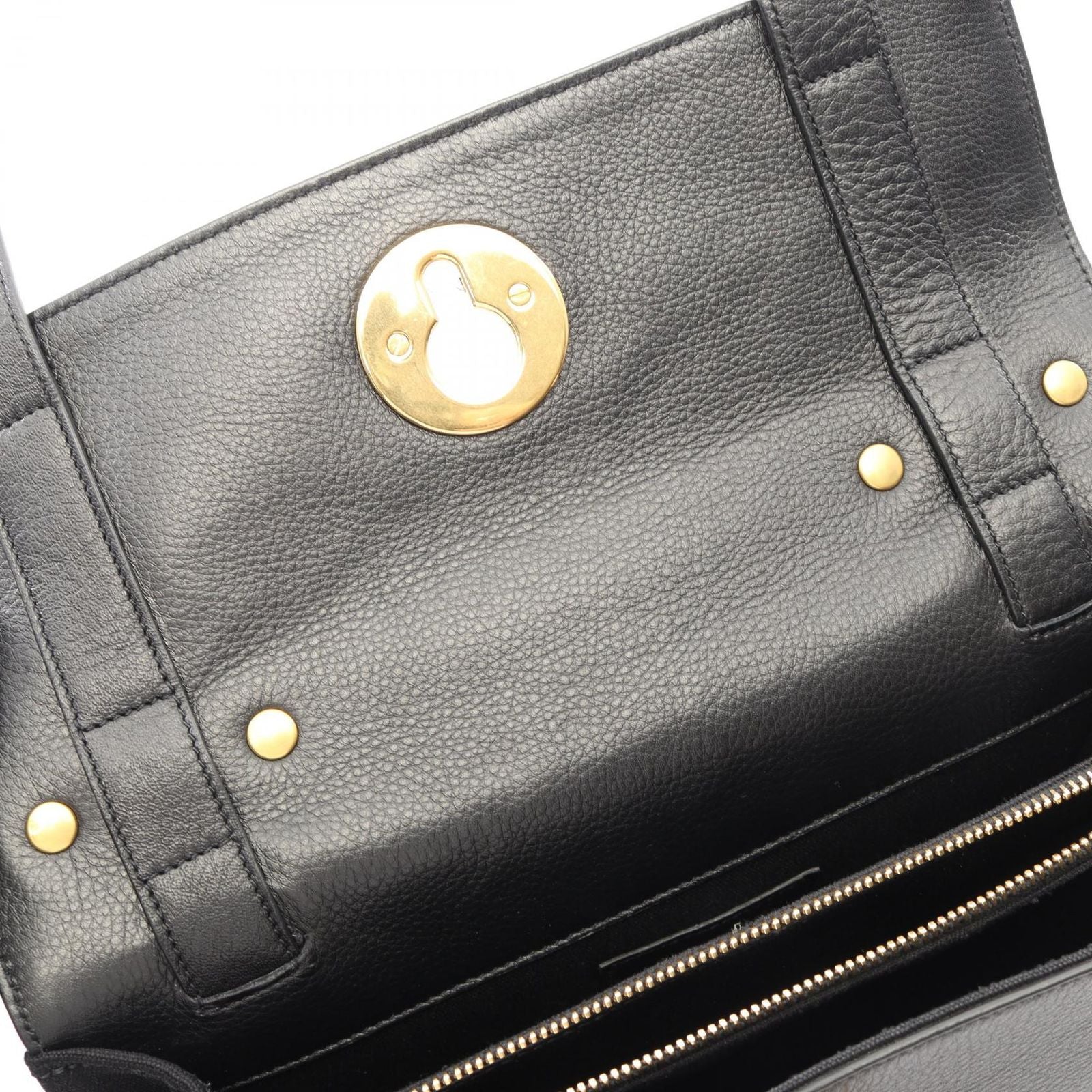 Saint Laurent Paris Handbag Muse Two 2-Way Black Leather — view 7
