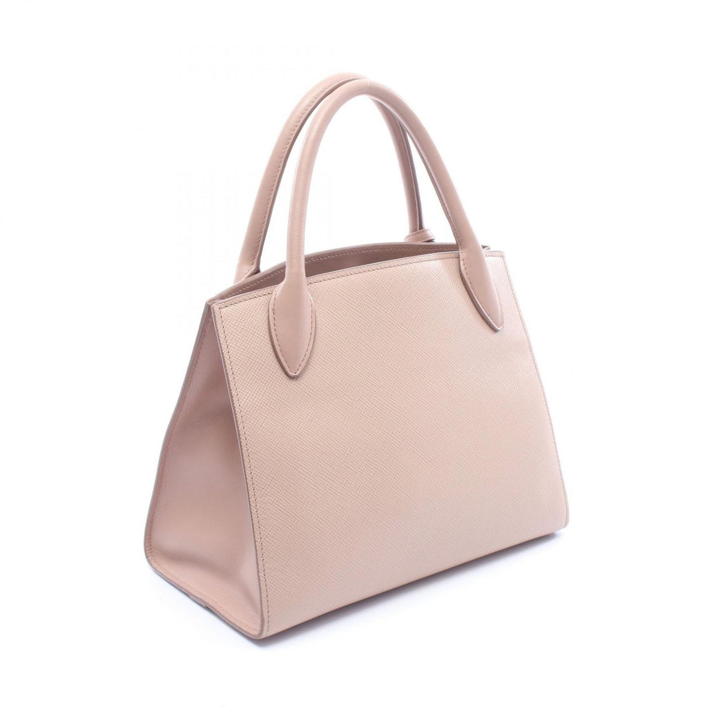 Prada Handbag Monochrome 2-Way CI Pink Beige Leather — view 2