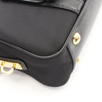 Prada Handbag Tessuto Saffiano 2-Way Black Nylon Leather — view 5