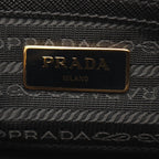 Prada Handbag Tessuto Saffiano 2-Way Black Nylon Leather — view 4