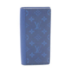 Louis Vuitton Bifold Wallet Portefeuille Brazza Cobalt Leather