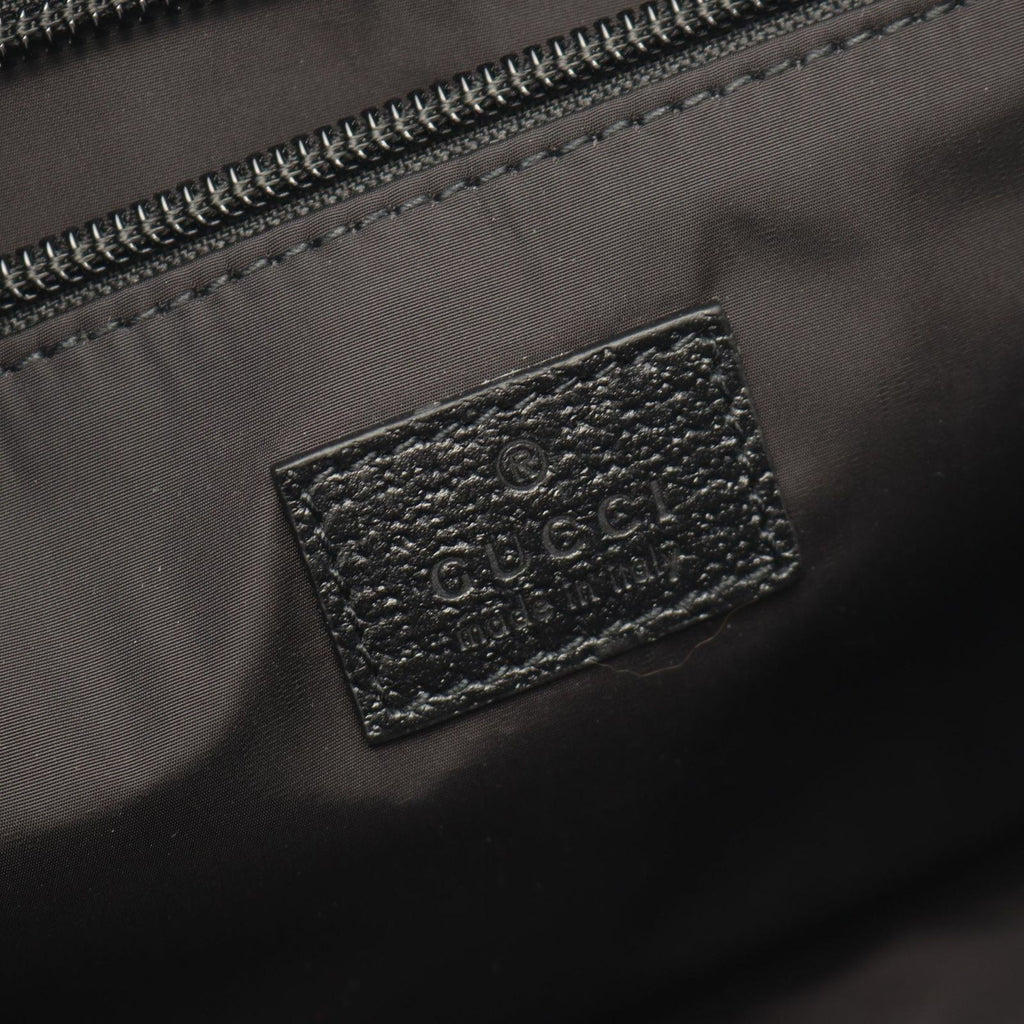 Gucci Shoulder Bag GG Crystal Black Canvas Leather — view 4