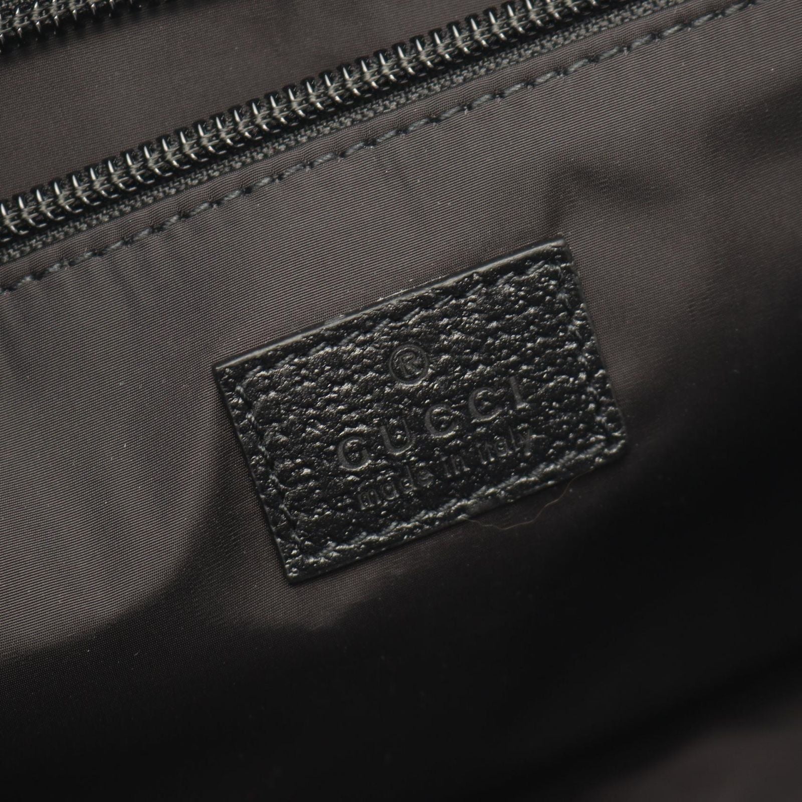 Gucci Shoulder Bag GG Crystal Black Canvas Leather — view 4