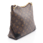 Louis Vuitton Shoulder Bag Odeon NM PM Noir Canvas Leather — view 2