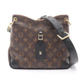 Louis Vuitton Shoulder Bag Odeon NM PM Noir Canvas Leather