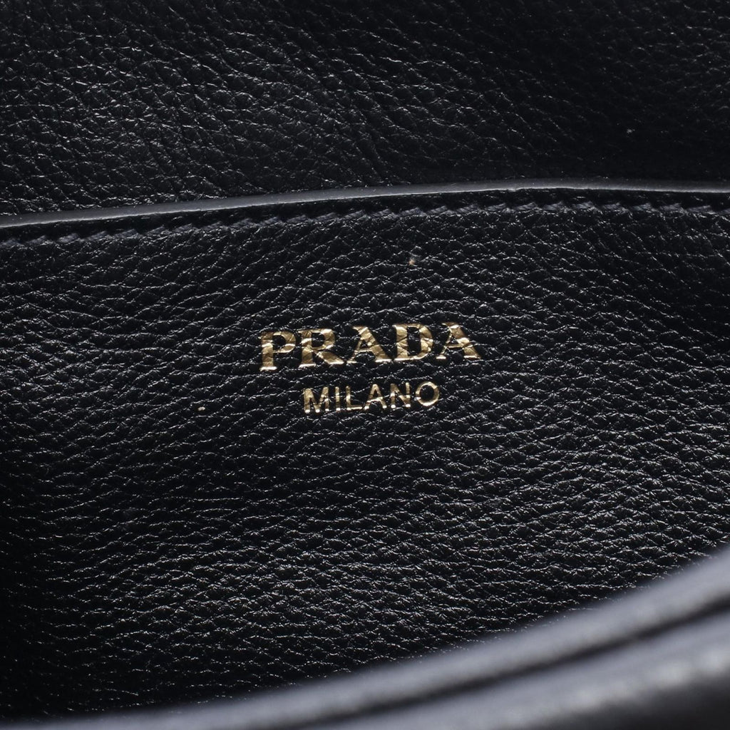 Prada Shoulder Bag Vitello Phenix Black Leather Daino — view 4