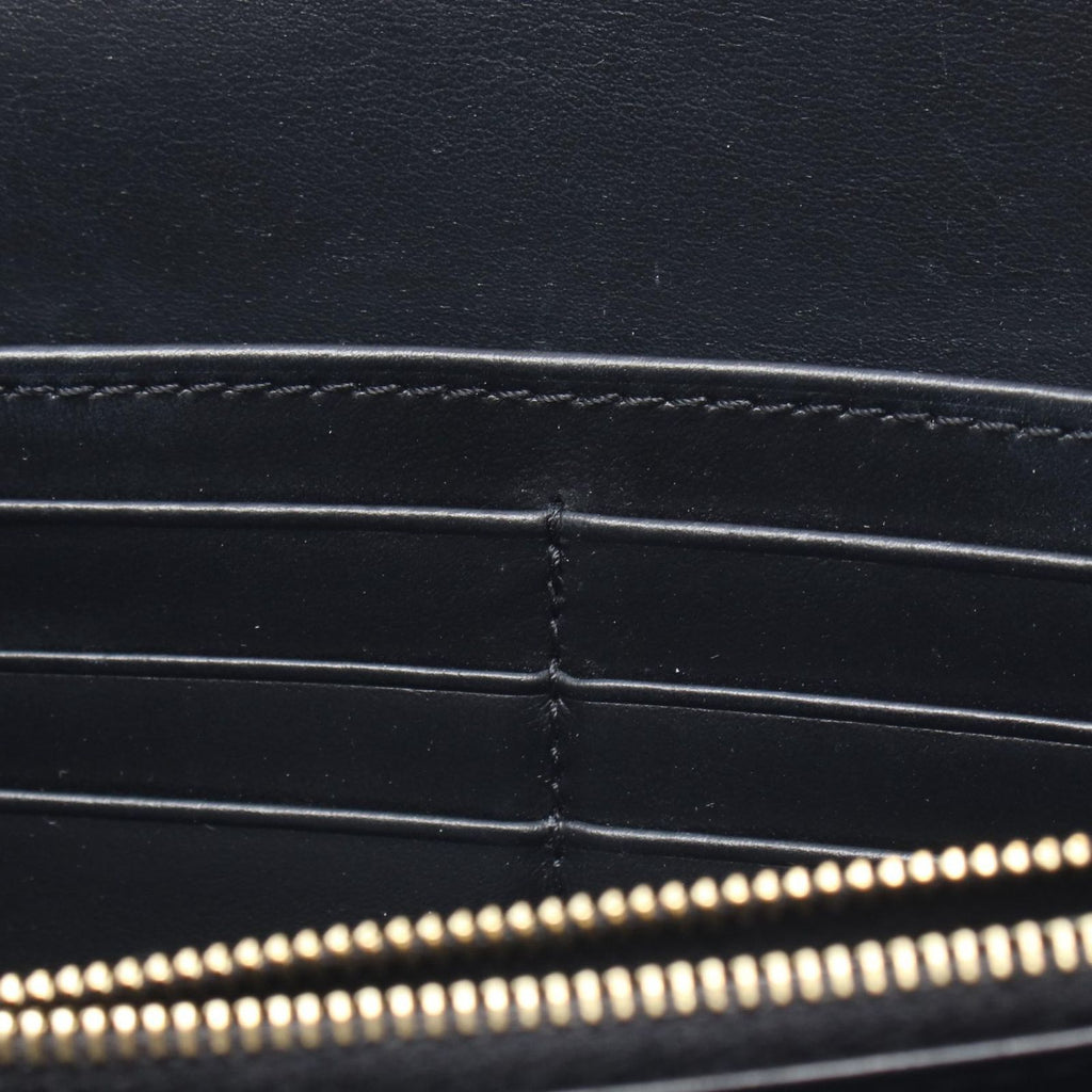 Celine Bifold Wallet Large Triomphe Black Leather — view 5