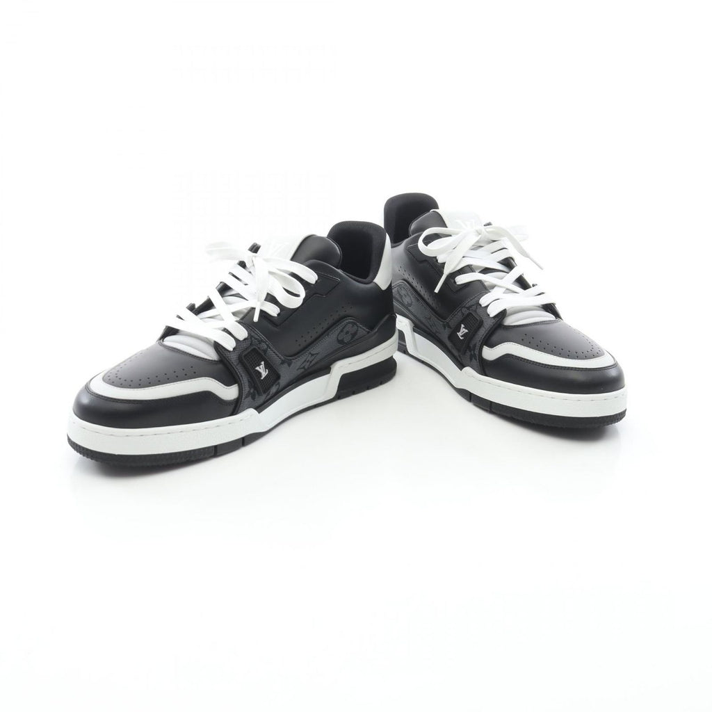 Louis Vuitton Sneakers LV Trainer Line Monogram Jacquard Noir Leather — view 3