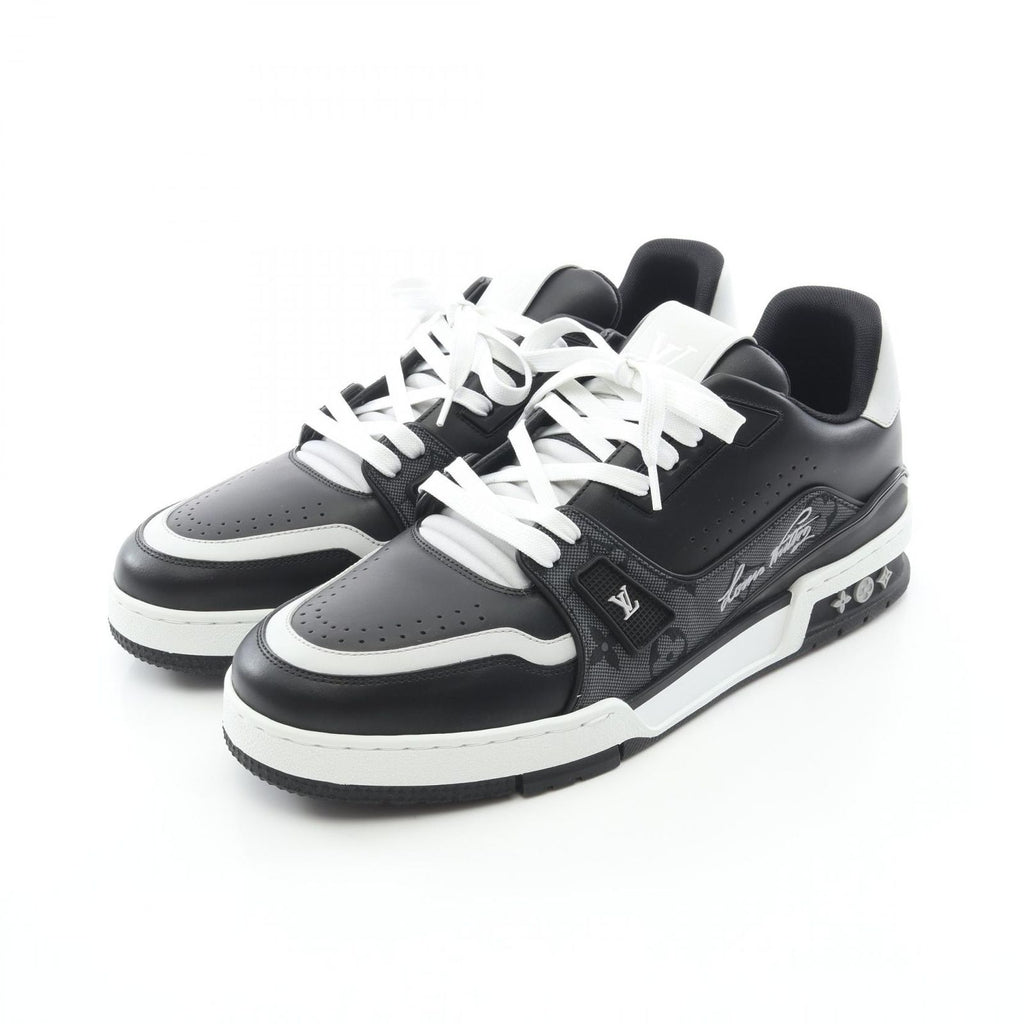 Louis Vuitton Sneakers LV Trainer Line Monogram Jacquard Noir Leather