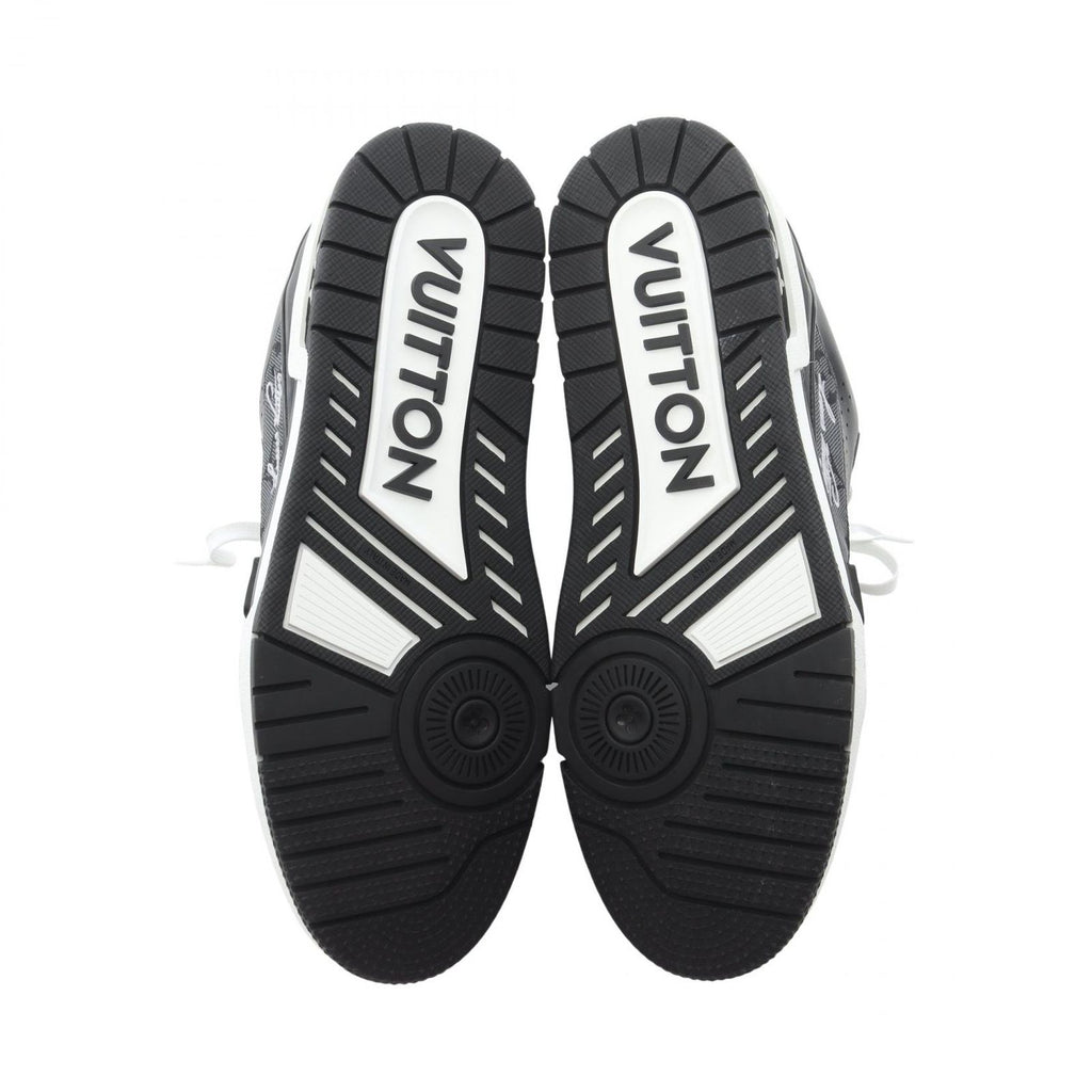Louis Vuitton Sneakers LV Trainer Line Monogram Jacquard Noir Leather — view 4