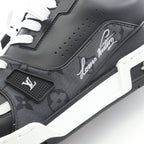 Louis Vuitton Sneakers LV Trainer Line Monogram Jacquard Noir Leather — view 9