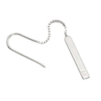Gucci Lariat Earrings 18k WG White Gold 750 Only Pierced — view 4