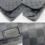Louis Vuitton Shoulder Bag District MM Damier Graphite Black Gray Crossbody — view 3