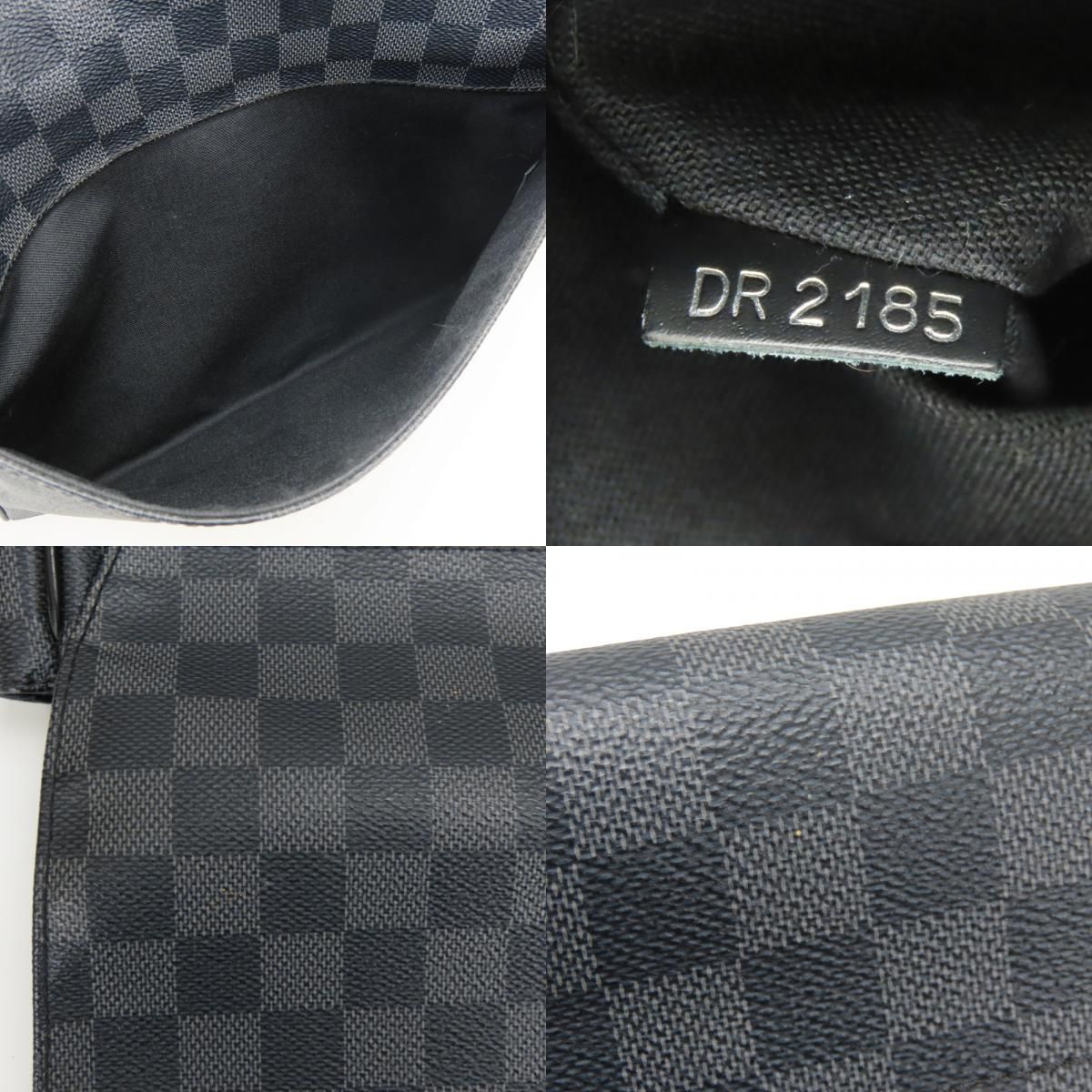 Louis Vuitton Shoulder Bag District MM Damier Graphite Black Gray Crossbody — view 6