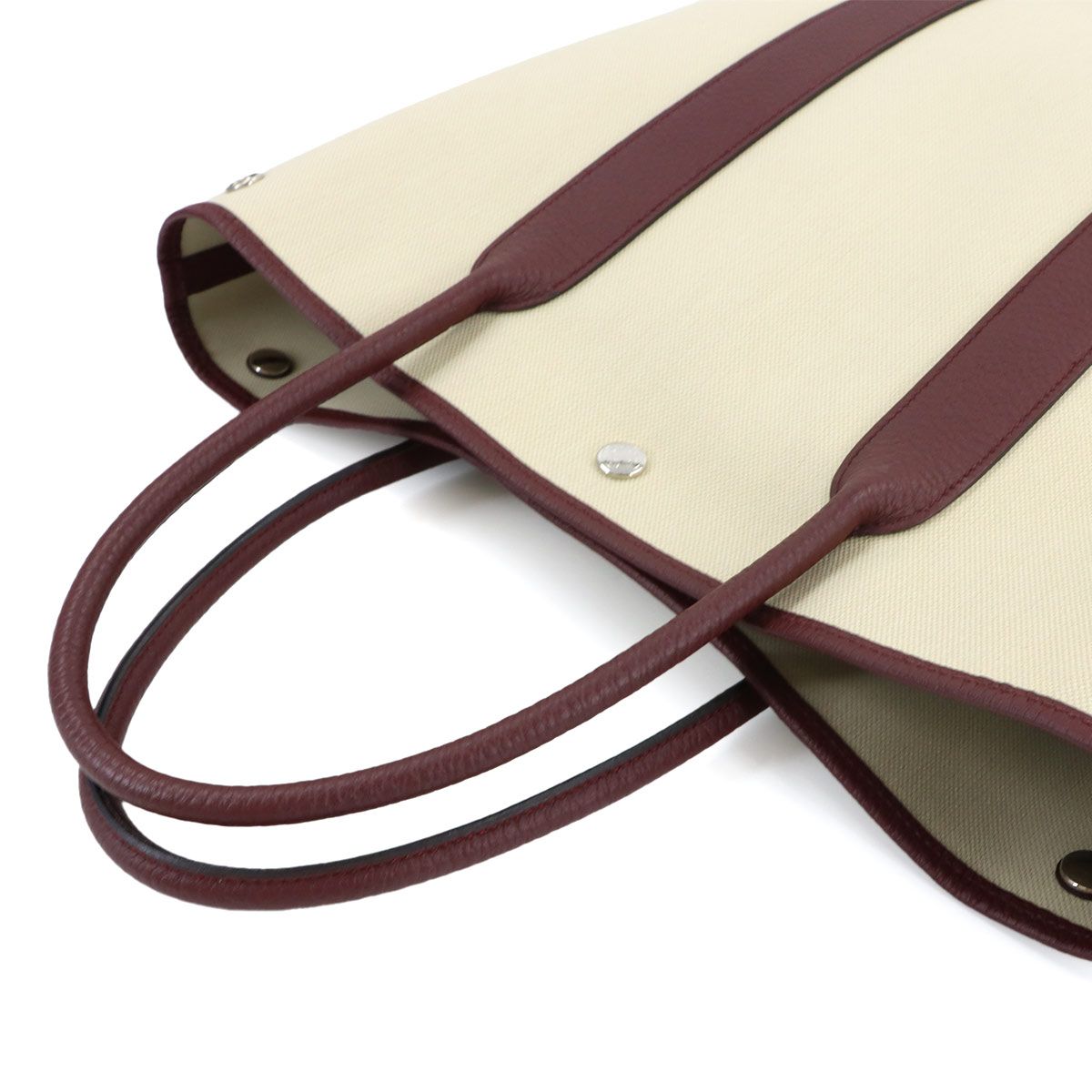 Hermes Garden File MM Tote Toile Military Negonda Beton Rouge Ash — view 5
