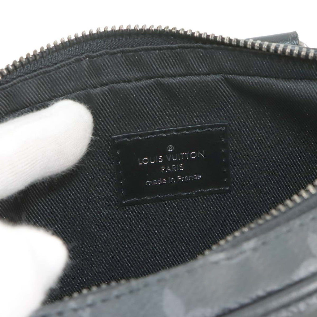 Louis Vuitton Monogram Eclipse Nano Pdv 2-Way Bag Black — view 7