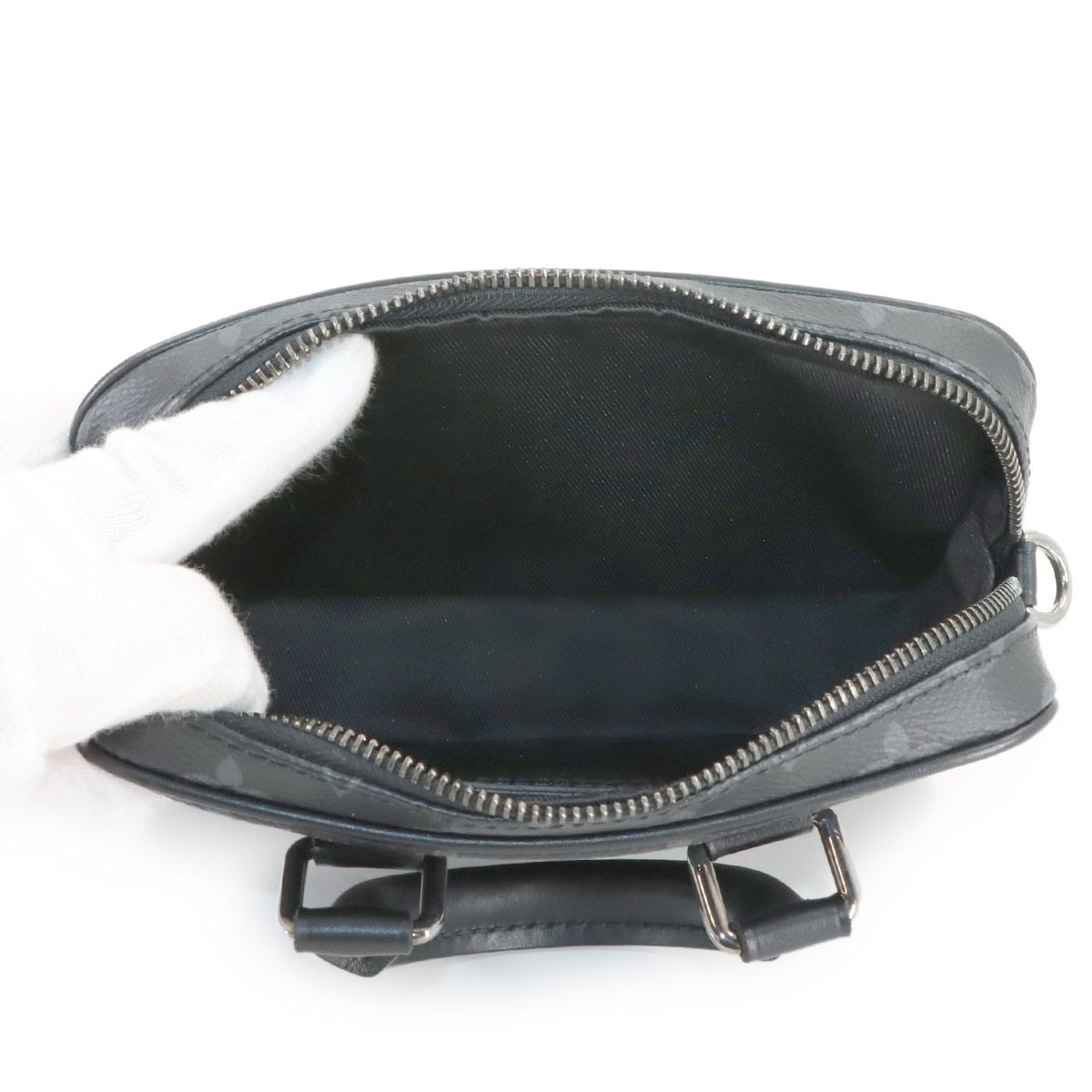 Louis Vuitton Monogram Eclipse Nano Pdv 2-Way Bag Black — view 6
