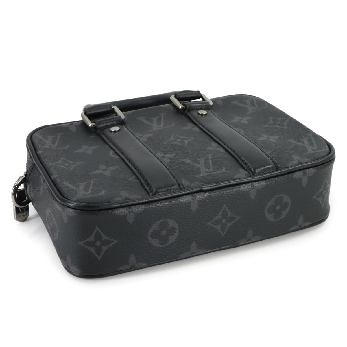 Louis Vuitton Monogram Eclipse Nano Pdv 2-Way Bag Black — view 4
