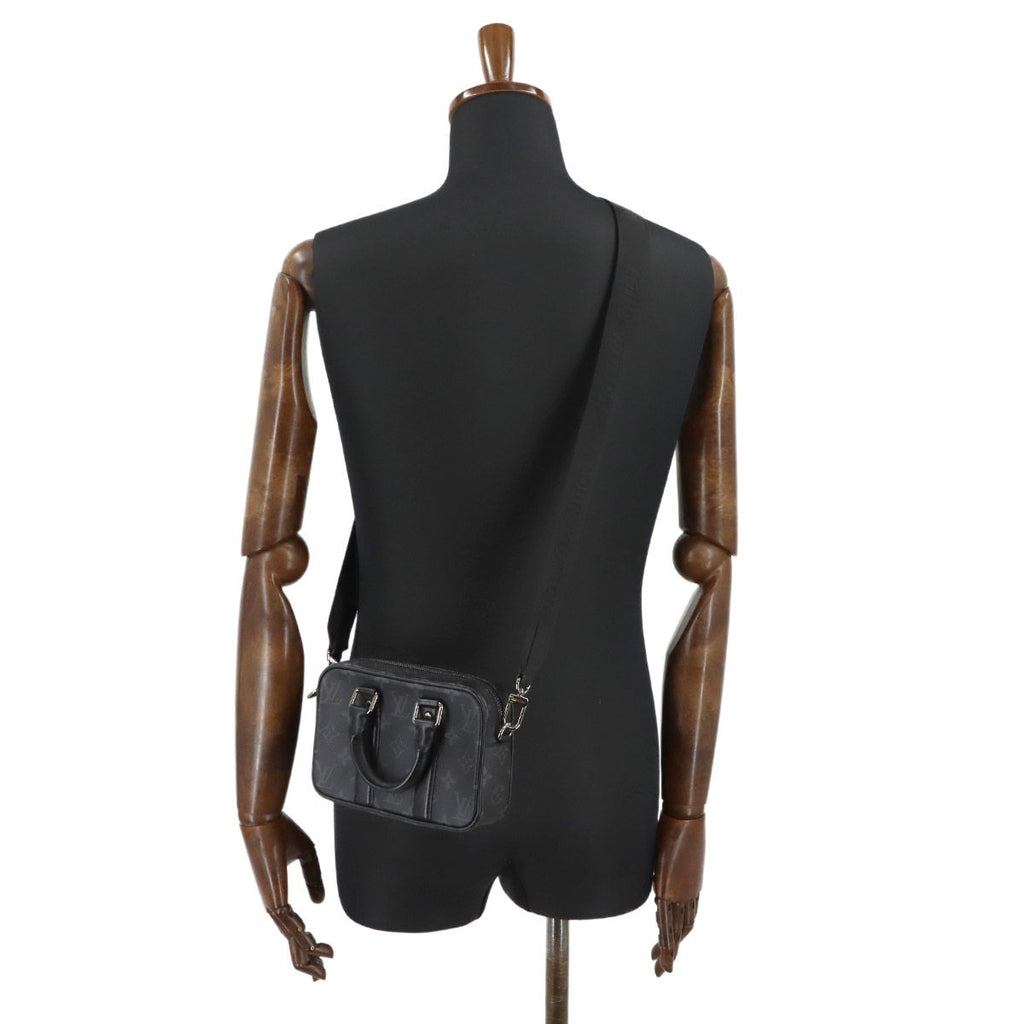 Louis Vuitton Monogram Eclipse Nano Pdv 2-Way Bag Black — view 9