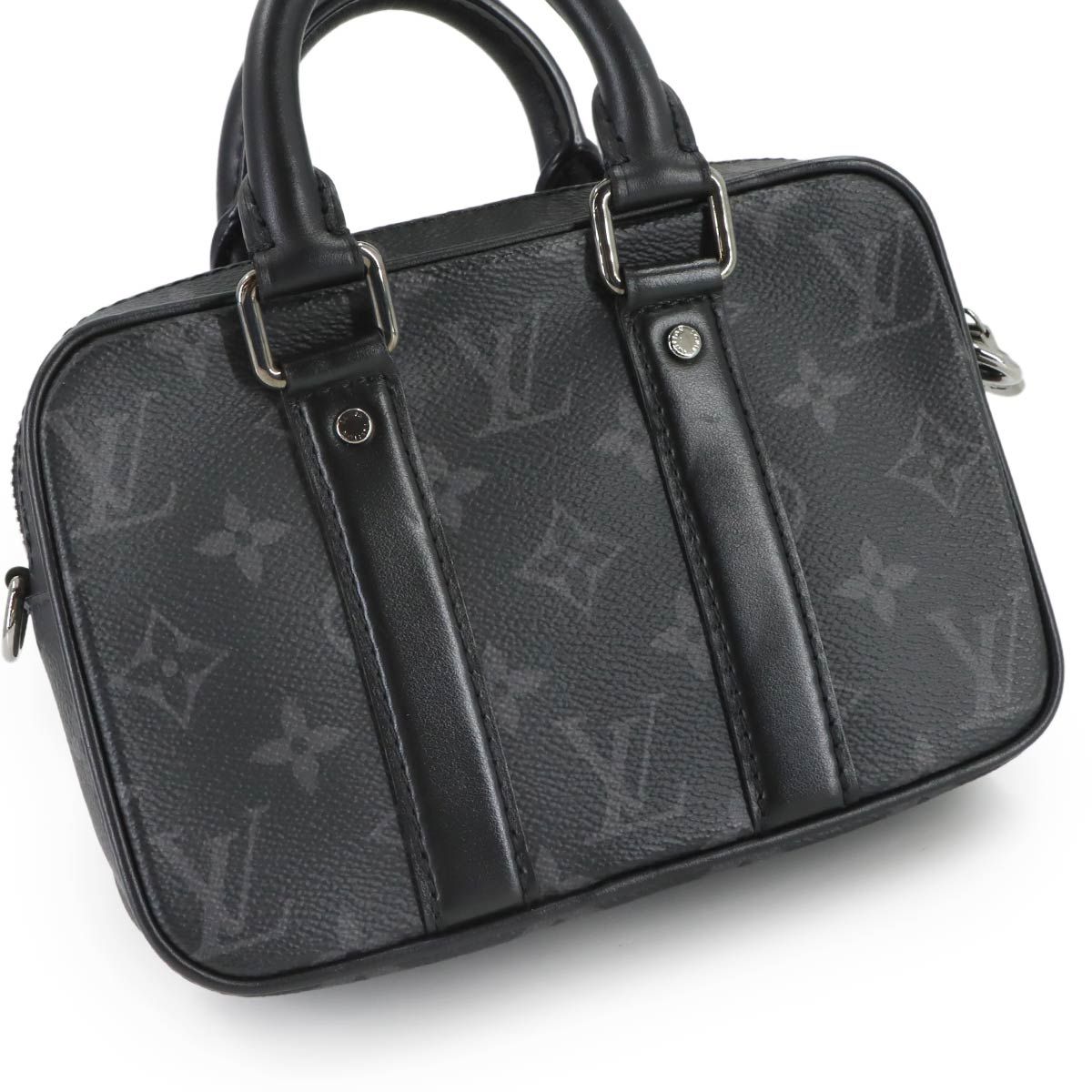 Louis Vuitton Monogram Eclipse Nano Pdv 2-Way Bag Black — view 8