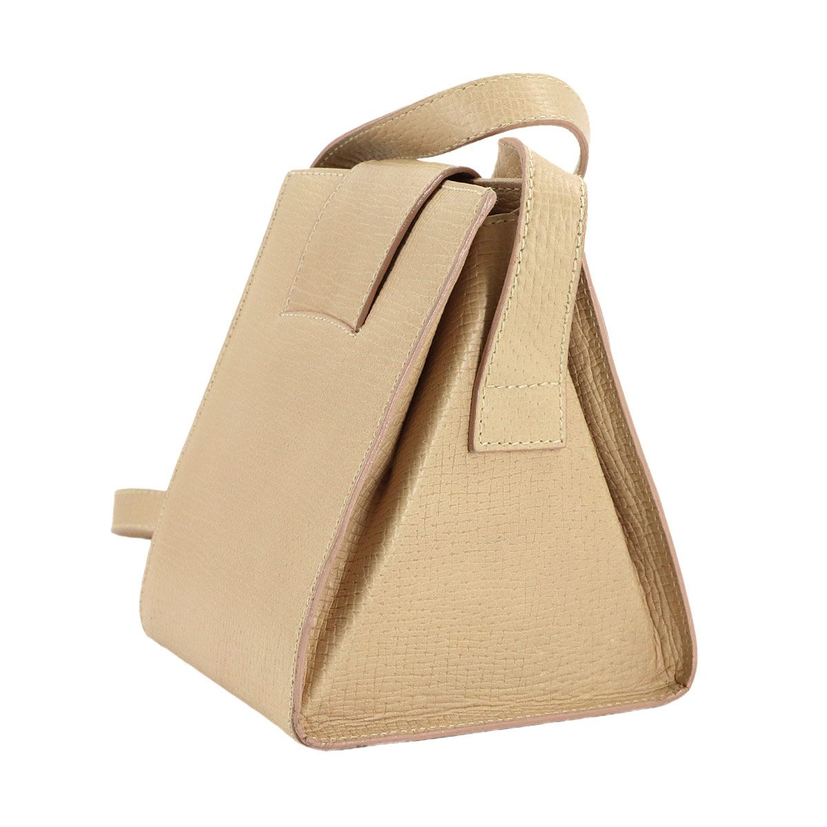 Loewe Shoulder Bag Leather Beige Gold — view 4