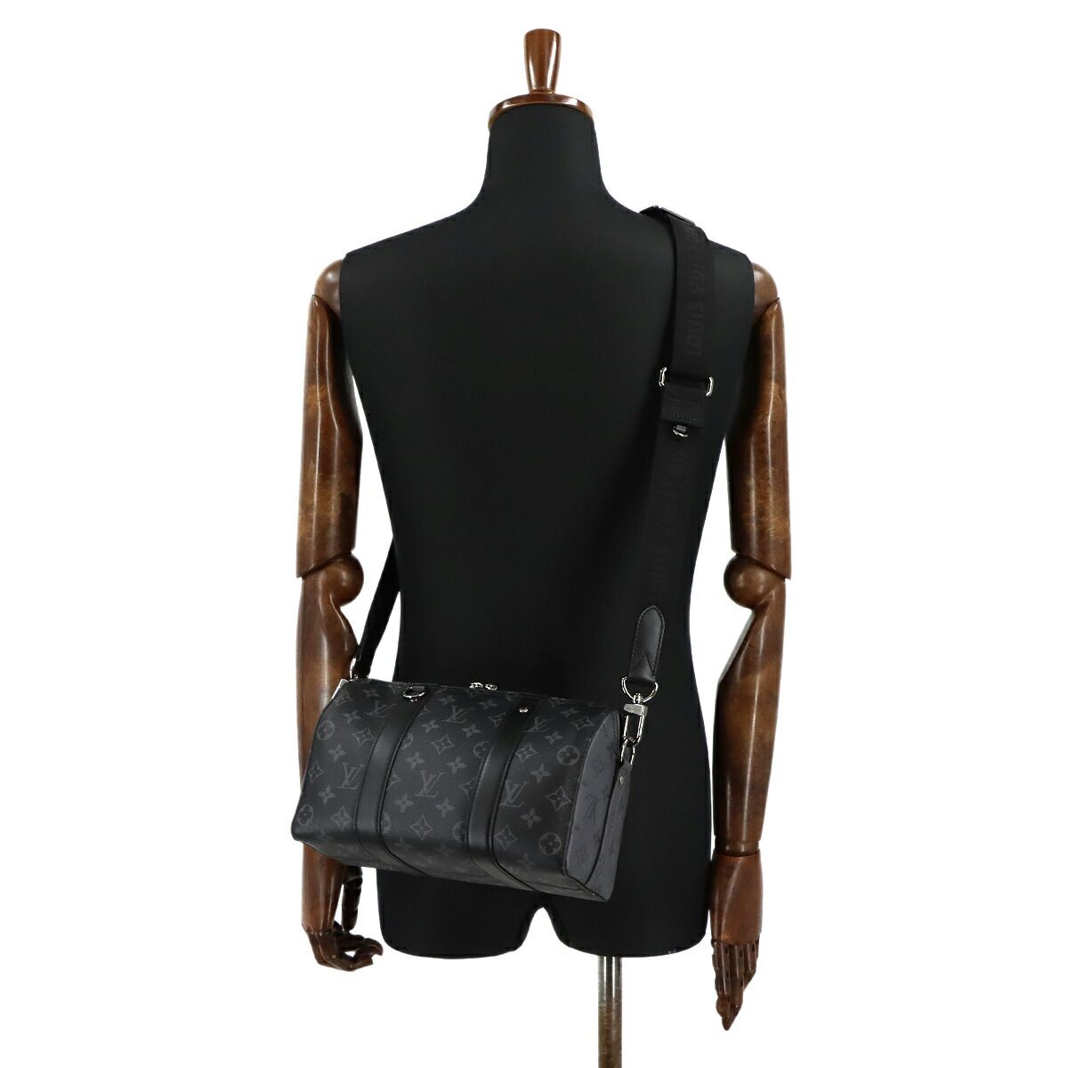 Louis Vuitton Monogram Eclipse Reverse City Keepall Shoulder Bag — view 9