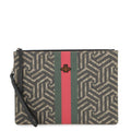 Gucci Clutch GG Carre Leather Sherry Bi Second Pouch