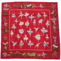 Hermes Carre 90 la Dance Ballerina Red Scarf