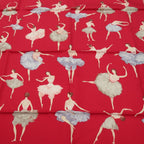 Hermes Carre 90 la Dance Ballerina Red Scarf — view 3