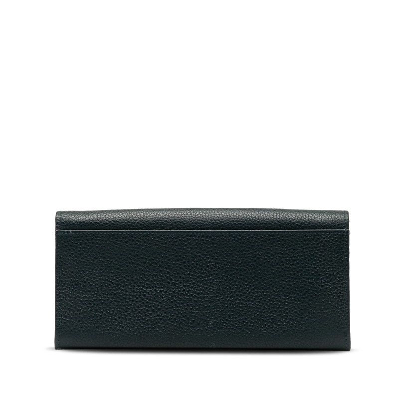 Celine Circle Logo Wallet Navy Leather — view 3