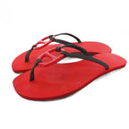 Hermes Caranella Beach Sandals Rubber Red YT
