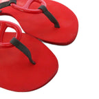 Hermes Caranella Beach Sandals Rubber Red YT — view 4