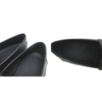 Hermes Hitch Logo Loafers Platform Moccasins Slip on Leather 37 Black — view 6