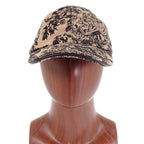 Dior Toile de Jouy D-player 58 Cap Cotton Beige Black Hat — view 3