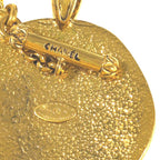 Chanel CC Logo Necklace Pendant Alloy Gold — view 4