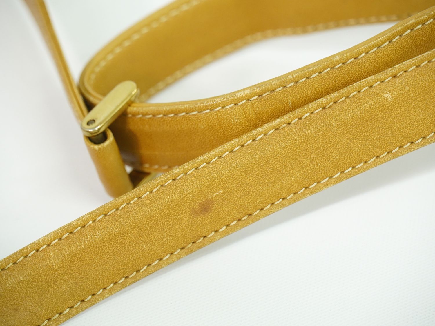 Gucci Vintage Micro GG Shoulder Bag Pochette Ivory Brown — view 5