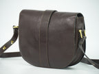 Celine Leather Shoulder Bag Pochette Brown — view 2