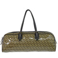 Fendi Zucchino Handbag Brown Bag