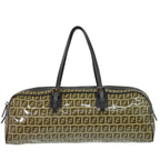 Fendi Zucchino Handbag Brown Bag
